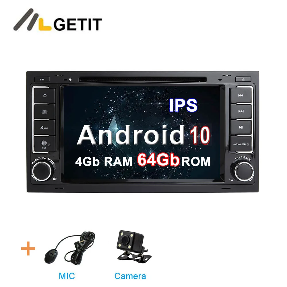 Rom DSP ips Android 10 Автомобильный DVD стерео плеер для Volkswagen VW Touareg T5 мультиван транспортер с радио WiFi BT gps - Цвет: 4G CAMERA