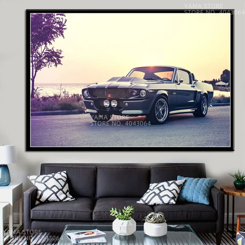 Jmustang 361 Super Classic Racing Car Gift настенный художественный Декор постер печать на