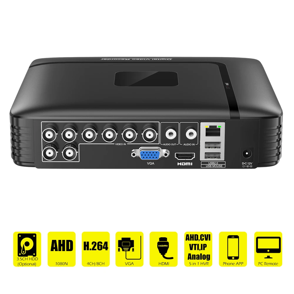 4в1 видеорегистратор для AHD камеры IP камера аналоговая камера AHD/N DVR 4 канальный 8 канальный CCTV AHD DVR AHD N гибридный видеорегистратор/1080P NVR|Видеорегистратор для видеонаблюдения| | АлиЭкспресс