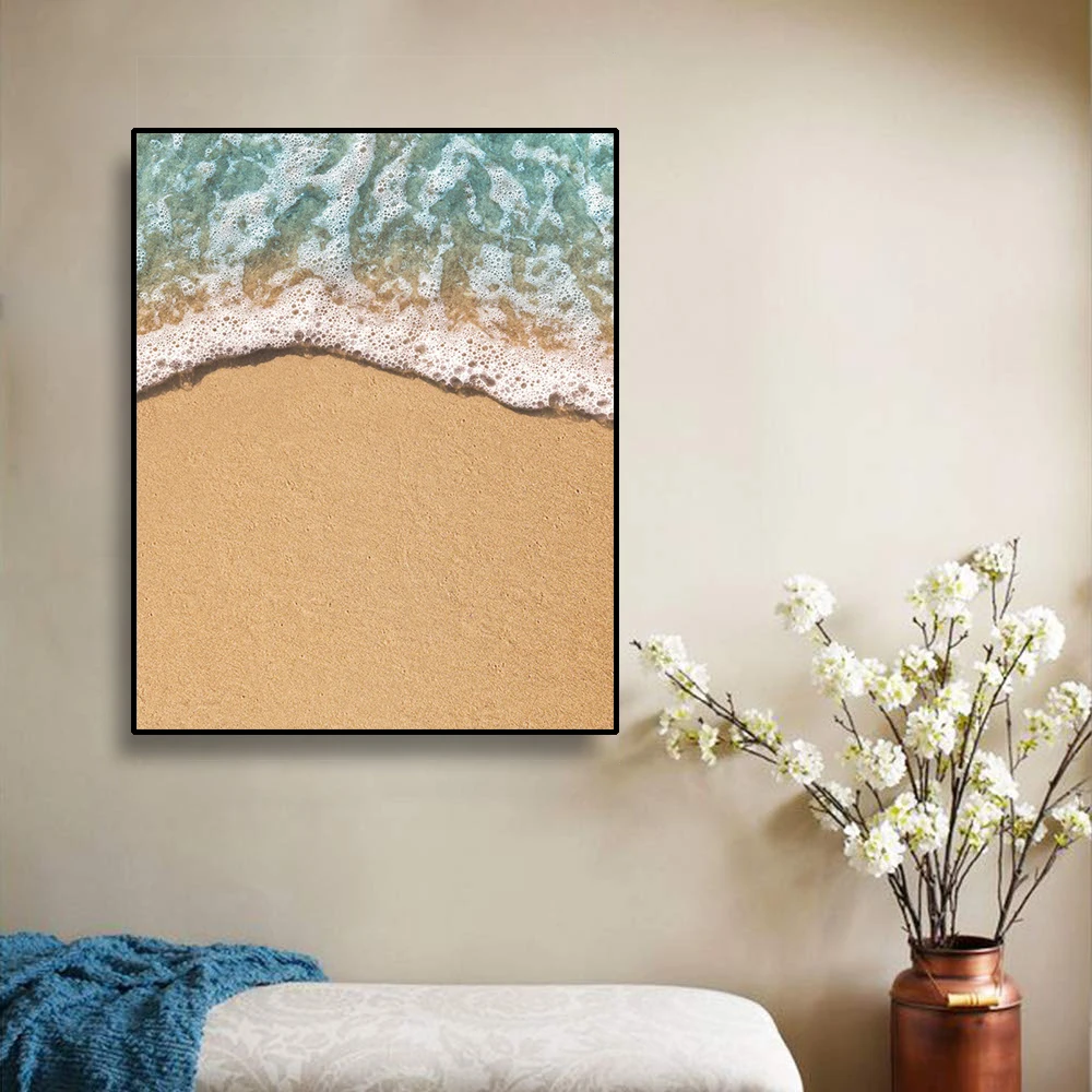 

Sea Ocean Wave Scenery Wall Art Canvas Painting Nordic Posters And Prints Wall Pictures For Living Room Bedroom Decoration