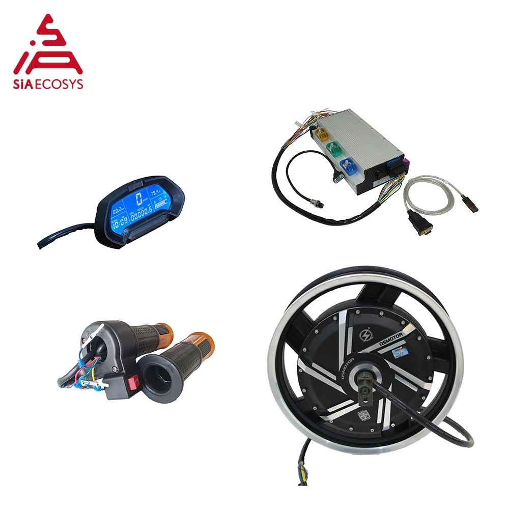 US $1.115.60 QS Motor 72V110KPH 17x35inch 8000W 273 Electric Motorcycle Kit E Motorcycle Kit Electric Motorcycle Conversion Kit