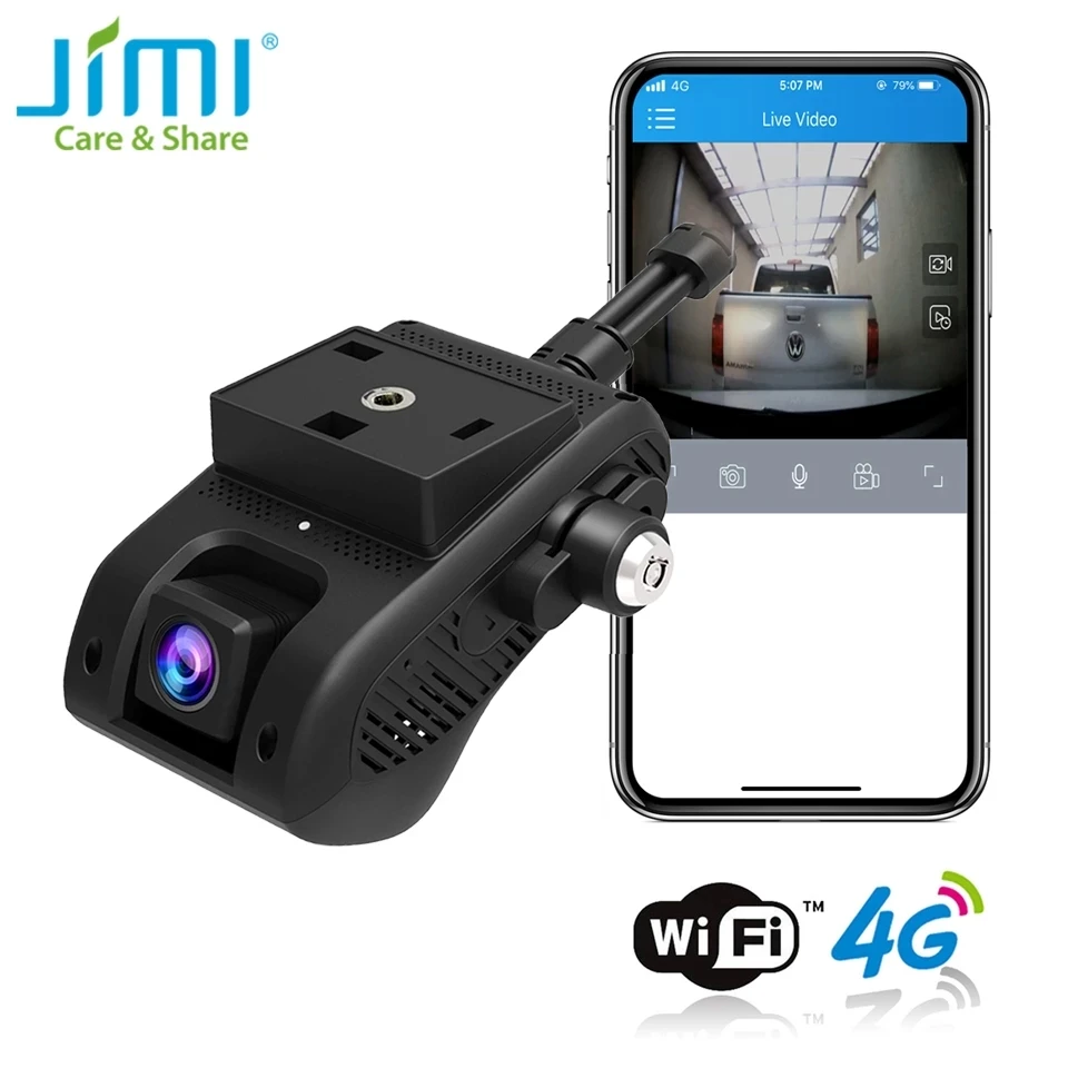 JIMI 4G Автомобильный видеорегистратор JC400P UBI GPS Wifi DVR с 2 режимами прямой трансляции