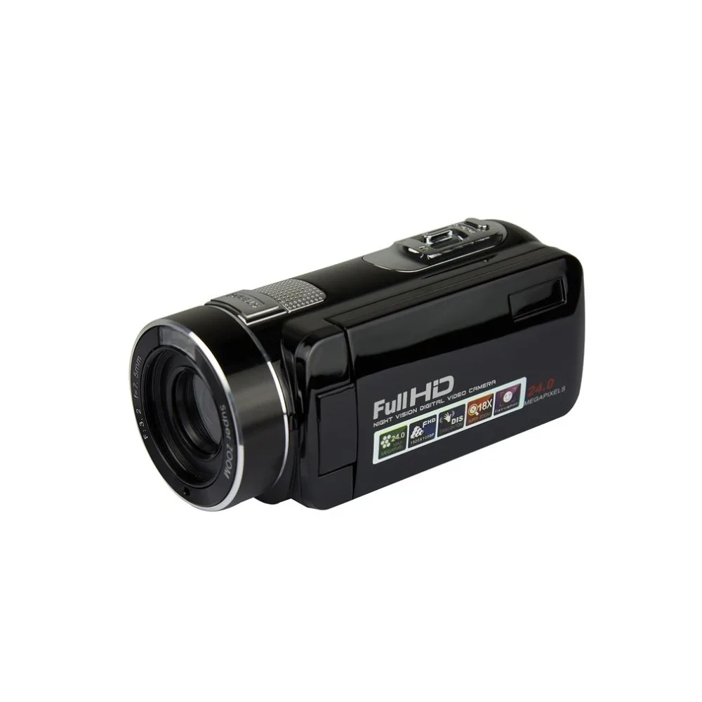 24MP цифровая камера 1920x1080 Full HD ночного видения 3,0 дюймов ЖК-экран 18X зум камера видеокамера мини DV Прямая