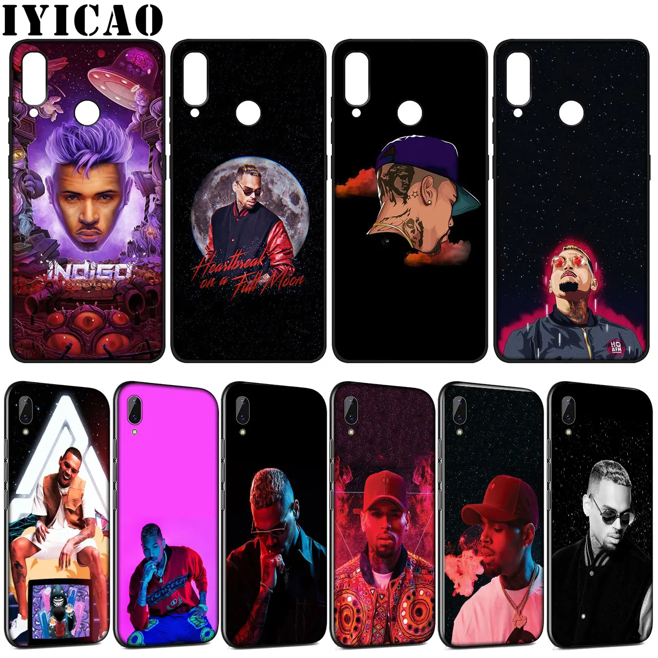 Chris Brown поп Мягкий силиконовый чехол для huawei Y9 Y7 Y6 Prime 2019 Honor 20 10 9 9X 8C 8X8 Lite 7C 7X 7A Pro |