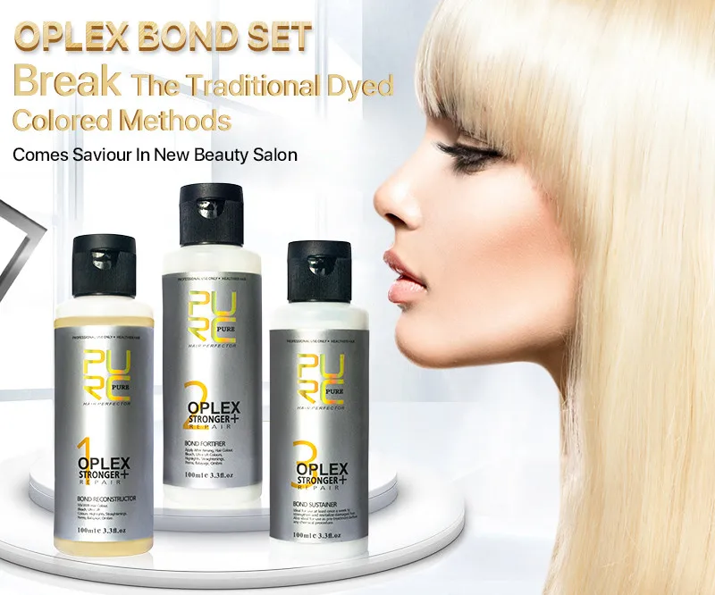 Promoción PURC Oplex-conexiones para reparación de cabello dañado, refuerzo de la dureza y elasticidad del cabello, Set de tratamiento para el cabello aKwjMnQYY9O