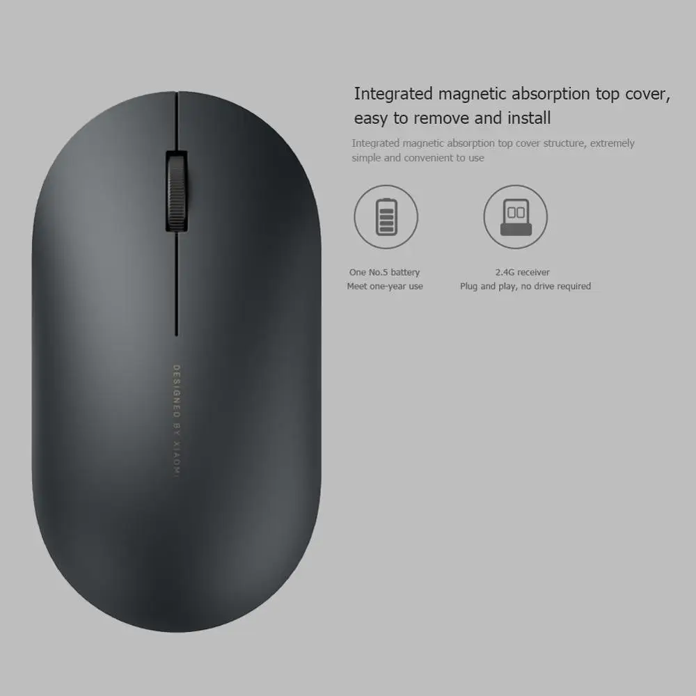 Беспроводная мышь Xiaomi Mi 2 портативная игровая 1000 точек/дюйм 4 ГГц Wi Fi Link оптическая