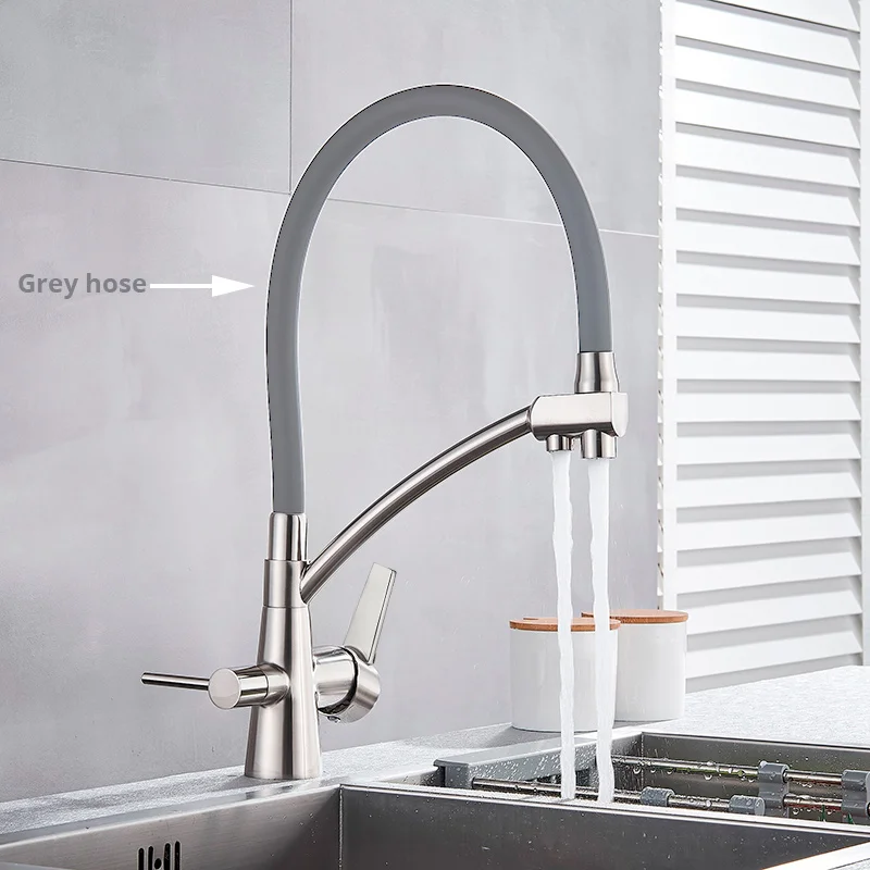Brushed grey hose