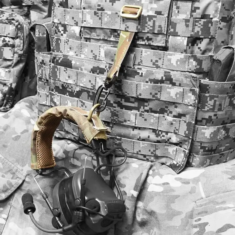 Modular Headphone Headset Cover Nylon Universal Tactical Earmuff MOLLE Accessories for Outdoor Hunting Shooting
