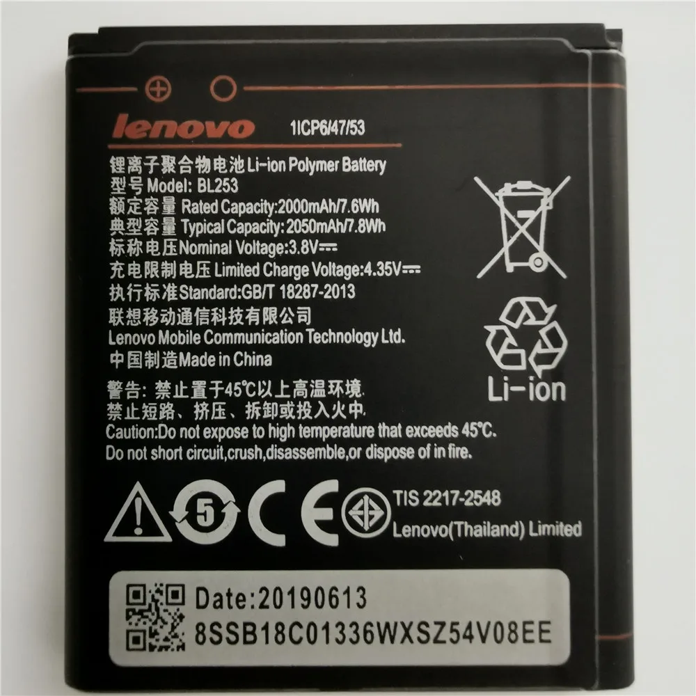 2019 New high capacity 2050mAh BL253 Battery For Lenovo A2010 Bateria A 2010 / BL 253 BL-253 A1000 A1000m A 1000 Mobile Phone 2019 New high capacity 2050mAh BL253 Battery For Lenovo A2010 Bateria A 2010 / BL 253 BL-253 A1000 A1000m A 1000 Mobile Phone