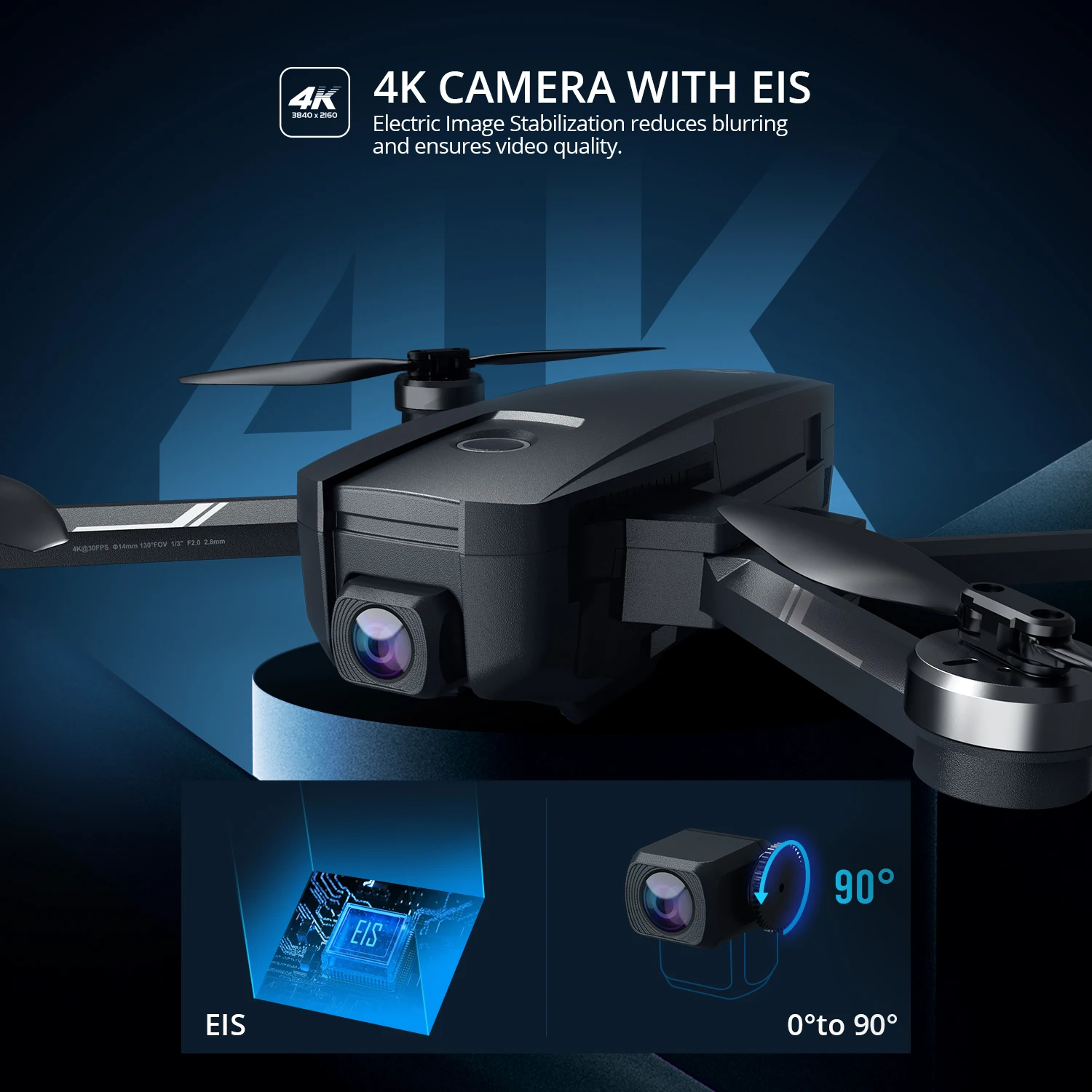 Holy Stone HS720E(HS105) EIS  4K UHD GPS Drone With Electric Image Stabilization GPS 5G FPV Quadcopter With Brushless Motor Case mini helicopter