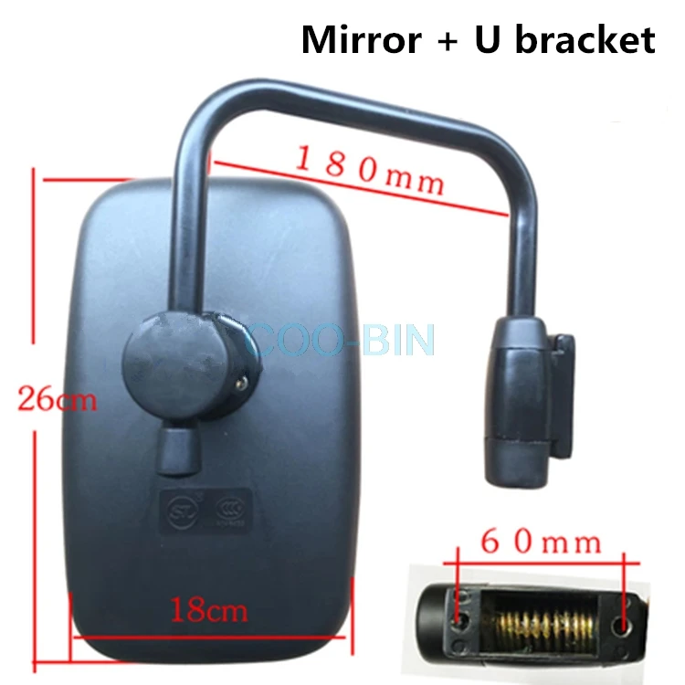 Mirror U bracket Для SANY SY DOOSAN DH DX HITACHI ZX HYUNDAI KOBELCO SK VOLVO EC экскаватор зеркало заднего вида зеркало экскаватора аксессуары - Цвет: Mirror U bracket