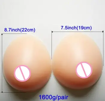 

2020 1600g Waterdrop Silicone Breast Forms Crossdresser Transvestism Chest Enhancer Fake Boobs Mastectomy Drag Queen Ladyboy