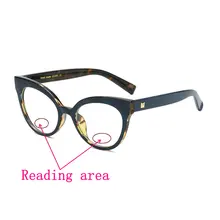 Модные двойной светильник очки для чтения для женщин и мужчин бифокальные очки для чтения дальнозоркости пресбиопии очки NX