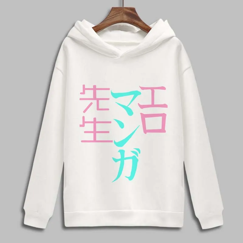 Izumi Sagiri Cosplay худи с рисунком из аниме бело-серые толстовки мультяшным принтом