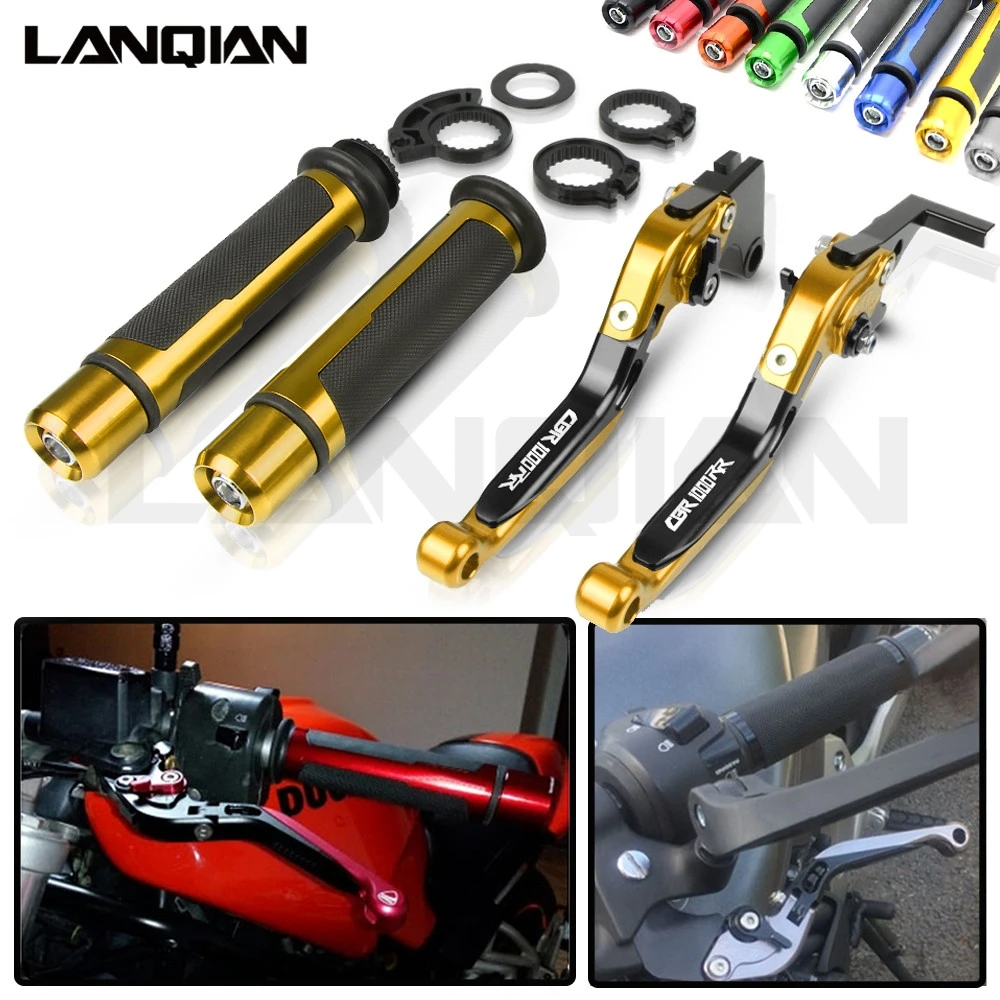 

For Honda CBR1000RR Motorcycle CNC Brake Clutch Lever & 7/8 22MM Handlebar Grips CBR 1000RR 2008-2016 CBR1000RR Accessories