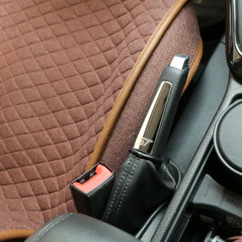 Zlord Автомобиль Стайлинг отделка из нержавеющей стали рукоятка ручного тормоза крышка наклейка для Ford Focus 2 3 4 2009- аксессуары