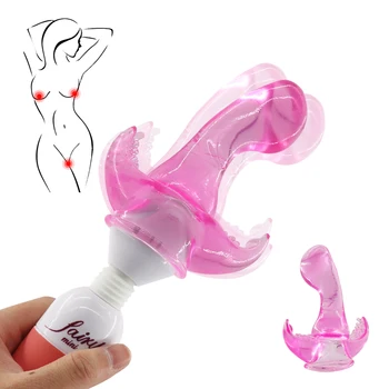 EXVOID 5CM Vibrator Cap Magic Wand Attachment Head Covers G Spot Vibrators Cap AV Stick Vibrator Accessories AV Rod Head Cap 5