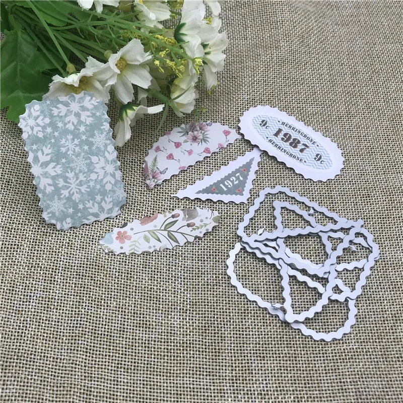 

5Pcs/Set Shapes of Stamps Metal Cutting Dies Stencils For DIY Scrapbooking Decorative Embossing Handcraft Die Cutting Template