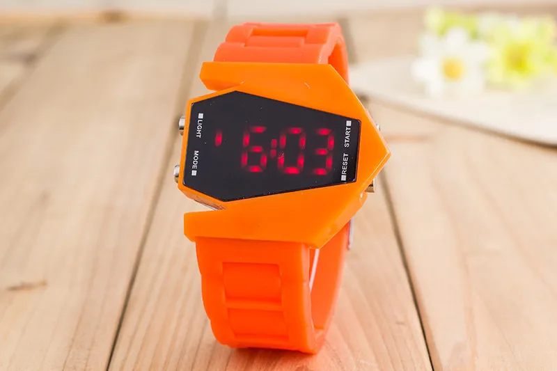 Skmei роскошный цифровой таймер с сигналом задняя подсветка светодиодный часы для мужчин и женщин спортивные наручные часы relogio спортивные часы - Цвет: orange