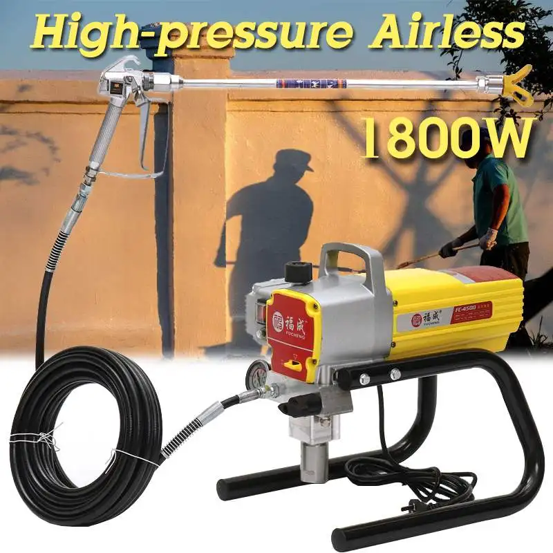 

1800W 220V 5800Psi Efficient High Pressure Airless Spraying Machine Electric Airless Paint Sprayer Wall Spray Machine