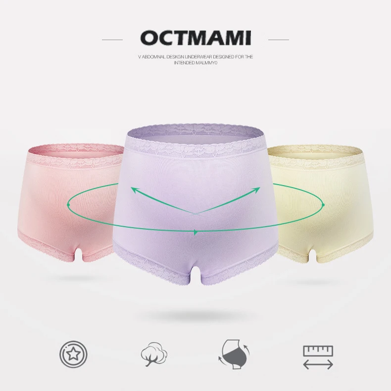 3 pcs Comfortable material Quick Drying Maternity Pregnant Underpant
