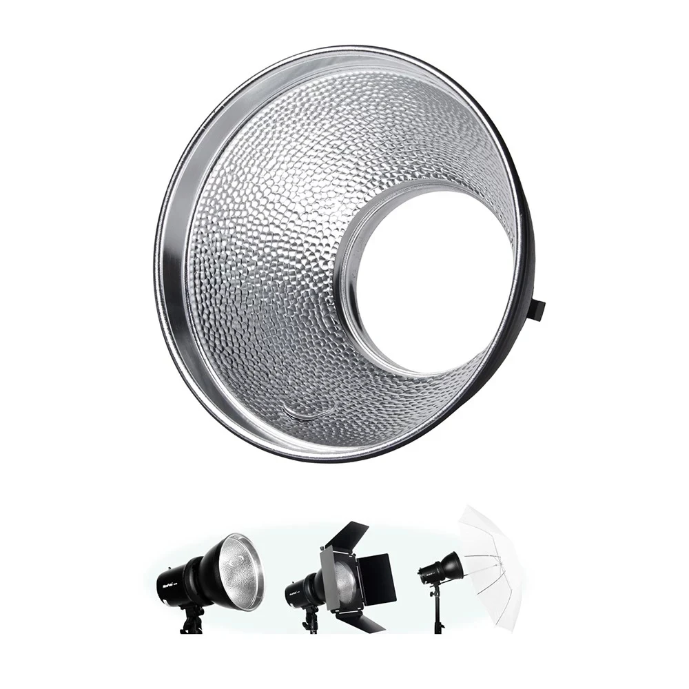 NiceFoto 55° Standard Reflector Diffuser Lamp Shade Dish For Bowens Mount Studio Strobe Flash Light Speedlite images - 6