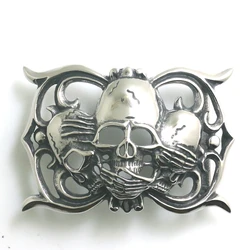 Newest Man's 316L Stainless Steel Cool Skull Belt Buckle