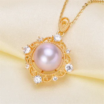 

Pearl Pendant Settings, Fashionable Bases Setting Pendant Mountings 925 Silver Pendant Jewelry DIY making No Pearl No Chain