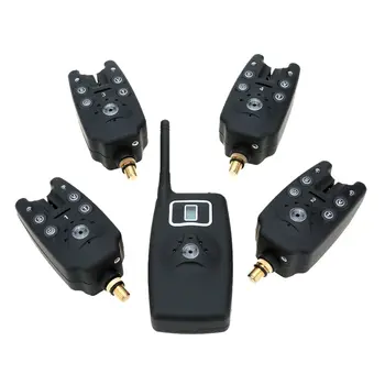 

Lixada Wireless Fishing Bite Alarm Indicator Set LED Light Alert Bell Kit Carp Fishing Rod Tackle Fishing Accessories Box