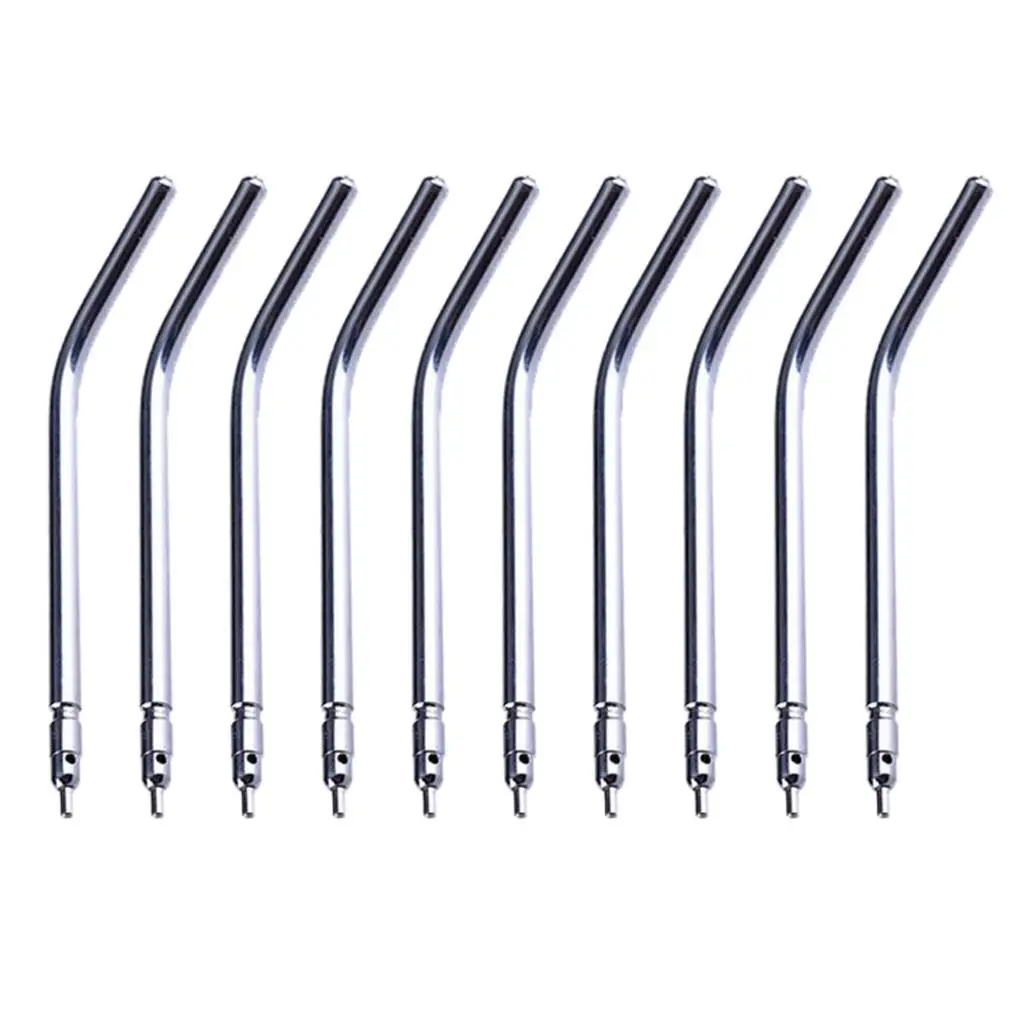 10 Piece  Air Water Triple 3-Way Spray Syringe Handpiece Nozzle Alloy Tips Tube Quick-Change Light Weigt