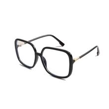 Новая модная прозрачная цветная коробка, светло-голубой светильник, блочные очки, унисекс, для литературного досуга, анти-синий светильник, плоские компьютерные очки