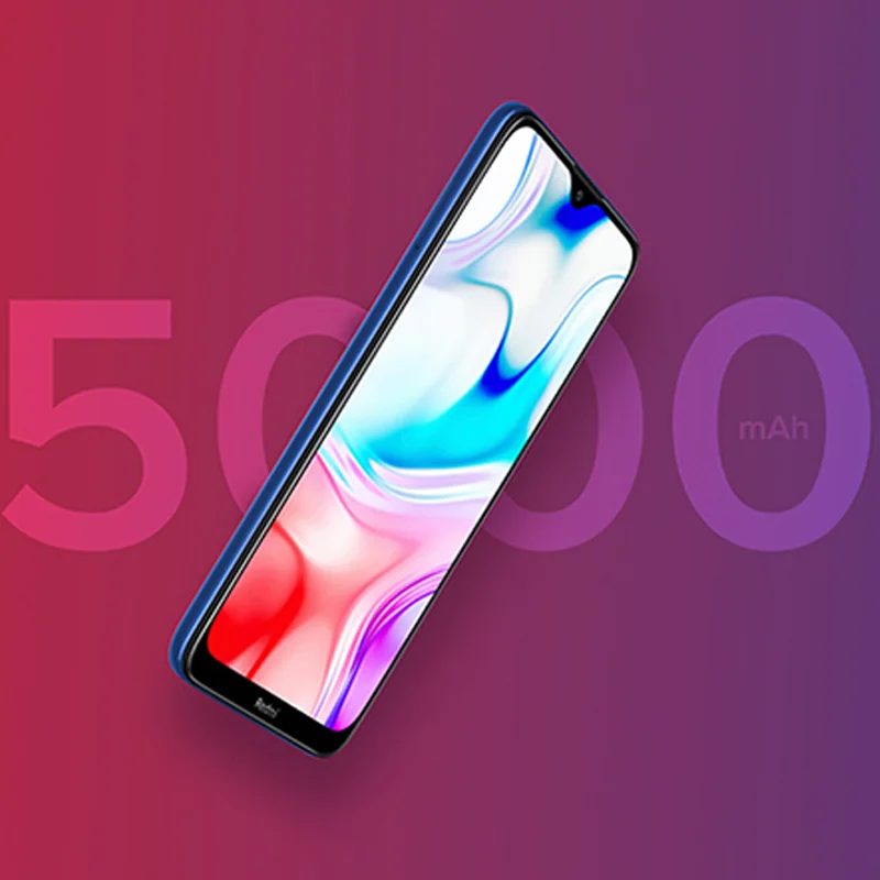 Xiaomi Redmi 8 с глобальной версией, 4 Гб ОЗУ, 64 Гб ПЗУ, смартфон, 5000 мА/ч, большая батарея, камера, 12 МП, 8 Мп, селфи-телефон, 6,22, точечный экран, 18 Вт