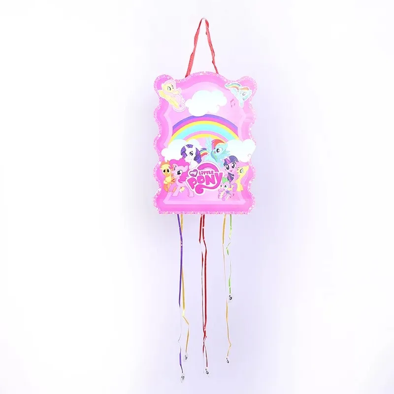Pony--1pcs 1 шт. My Little Pony тема пината Беби Шауэр детский день рождения украшения пината Рождество событие, фестиваль вечерние игровые принадлежности - Цвет: Pony--1pcs