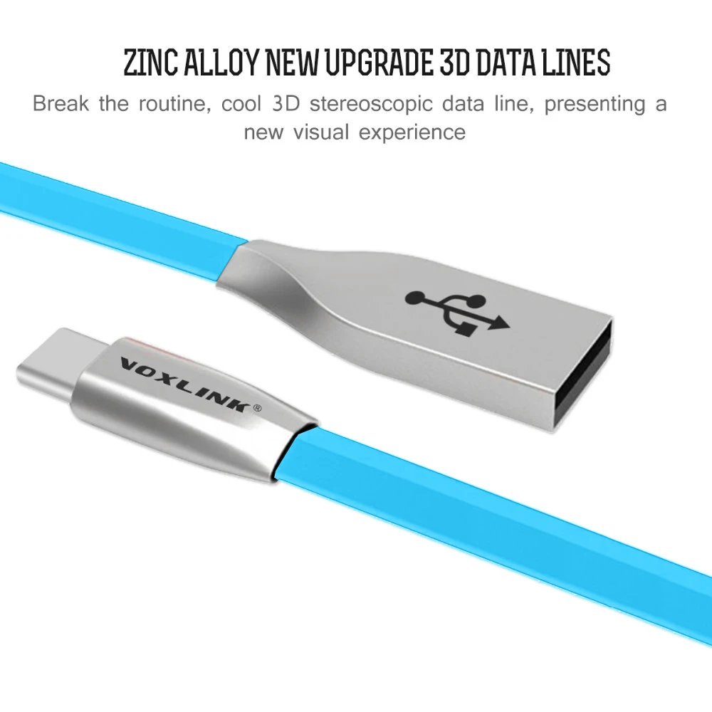 VOXLINK type-c usb кабель 2.4A Быстрая зарядка usb c кабель type-c кабель для передачи данных зарядное устройство usb-c для samsung Note 9 8 Xiaomi mi8 mi6 htc