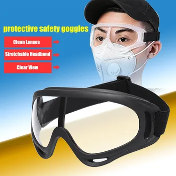 

Protective Safety Goggles Wide-field Disposable Exhaust Anti-fog and Splash-proof Goggles Working dust glasses