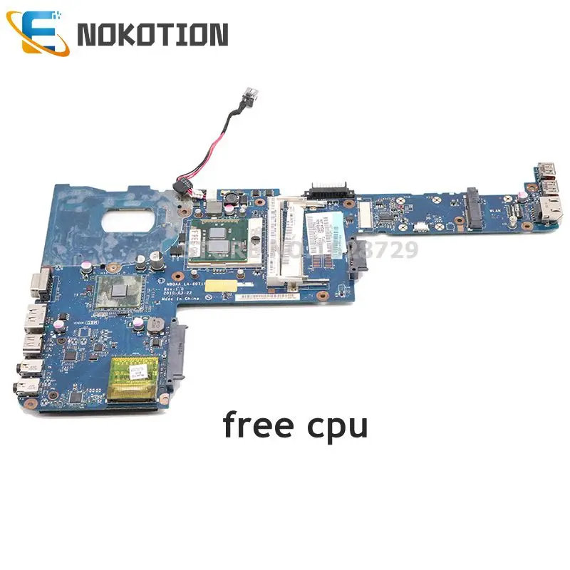 NOKOTION K000104150 NBQAA LA-6071P основная плата для Toshiba Satellite M600 M645 серийная материнская плата для ноутбука HM55 DDR3 протестированы