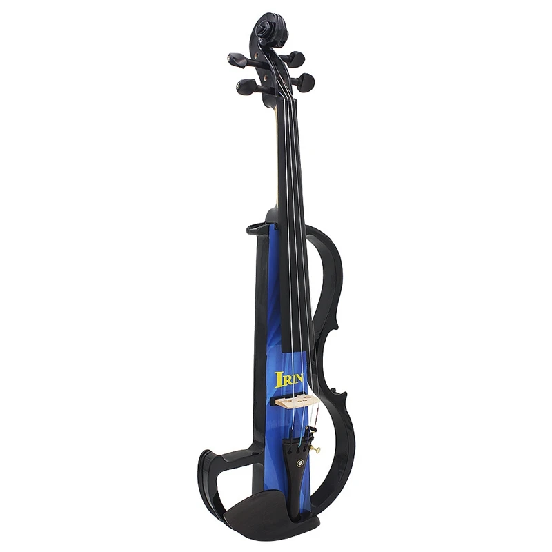 IRIN полный размер 4/4 скрипка из твердой древесины Бесшумная электрическая скрипка клен тело эбеновый гриф с колками со скрипичными аксессуарами