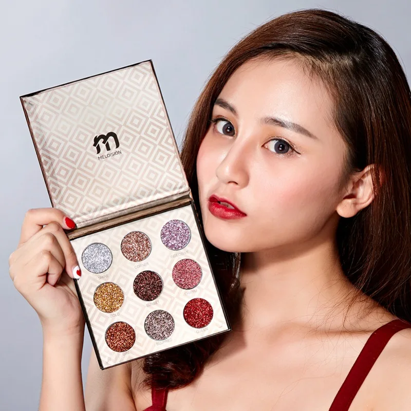 

9 Color Flash Matte Eye Shadow Palette Color Waterproof Anti-fouling Long-lasting Easy To Apply Luminous Eye Shadow Tray