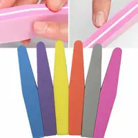 Double Sided Nail File Waterproof 100/180 Grit Nail Art Tips Buffer Soft Sponge  1