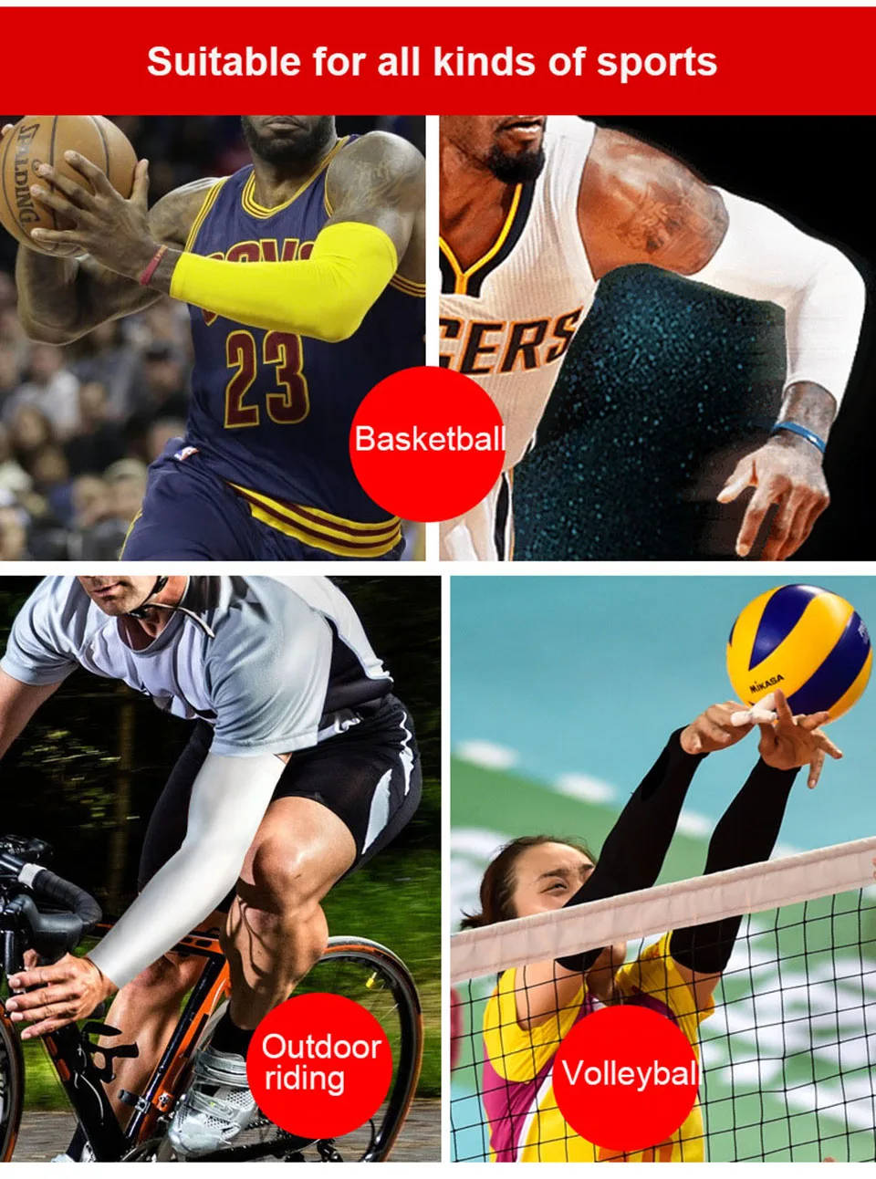 Manches De Compression Spalding - Paire - Pour Basketball/baseball - Protection Coudes/poignets - Hommes