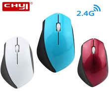 CHYI беспроводная компьютерная мышь 2,4 ГГц мини эргономичная Usb оптическая мышь 3d портативная офисная ПК мышь для Mac ноутбука Macbook