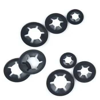 

280Pcs Starlock Push-on Locking Washer Assorted Kit Star Nut Metal Fastener M3 M4 M5 M6 M8 M10 M12 for Auto Medical Household