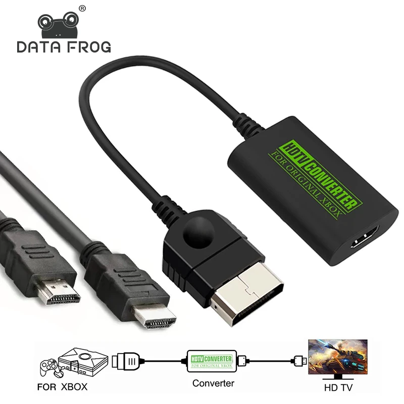 DATA FROG Original Xbox to Support HDMI Converter HD Link Cable for