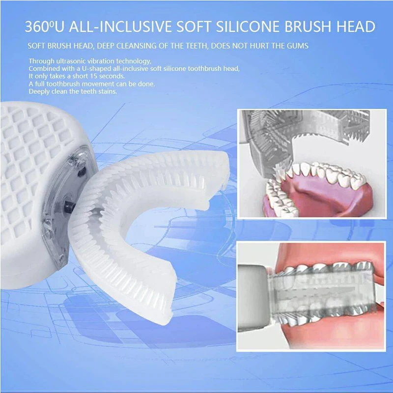 Electric Toothbrush oclean x pro Automatic Ultrasonic 360 Nano Silicone U shaped USB Rechargeable Wireless Teethbrush Children Electric Toothbrush oclean x pro Automatic Ultrasonic 360 Nano Silicone U shaped USB Rechargeable Wireless Teethbrush Children