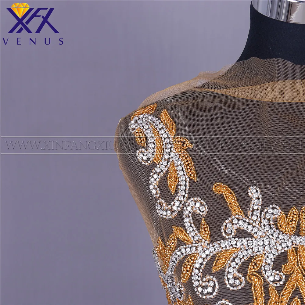 XINFANGXIU ручные аппликации хрустальные бусины нашивки большие стразы аппликации вышивка блестки нашивки для одежды платья