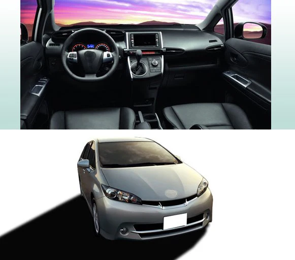 Автомобильный облицовка аудио Панель рамки Даш Комплект для Vios 2003~ 2013 Wish 2004 2005 2006 2007 2008 2009 2010 2011 2012 2013