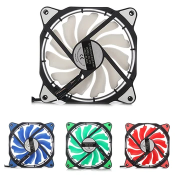 

3-Pin/4-Pin 120mm PC Computer Case CPU Cooler Cooling Fan with LED Light DC12V -Blue