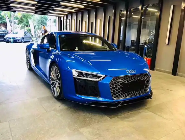 Высокое качество углеродного волокна передняя губа бампер крышка для Audi R8 год