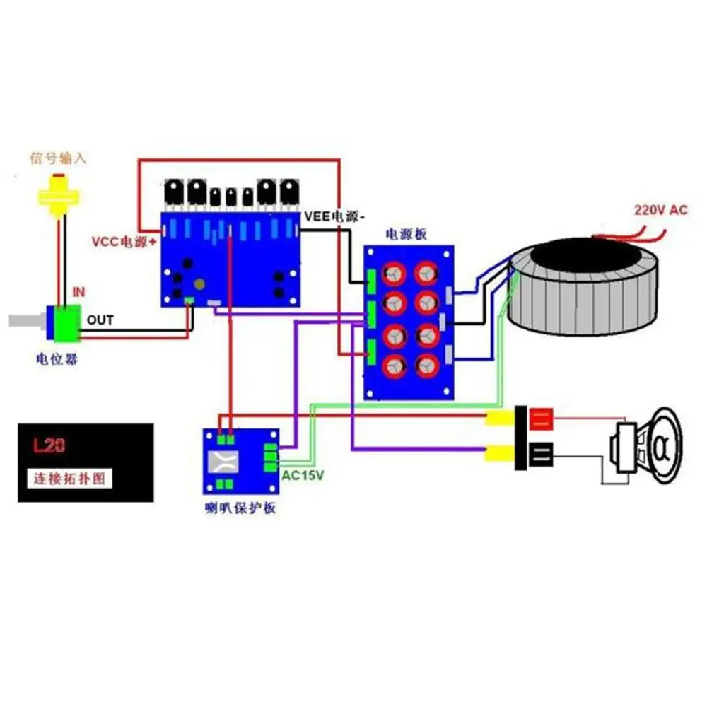 Бас-пистолет L20 SE A1943 C5200 200W 8R Моно Собранный усилитель готовая Плата усилителя