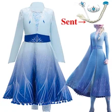 Новинка; платье принцессы Эльзы для девочек-подростков; Костюмы принцесса Аиша комплект Рождественский подарок Костюмы для косплея Платья принцесс для праздников и дней рождения